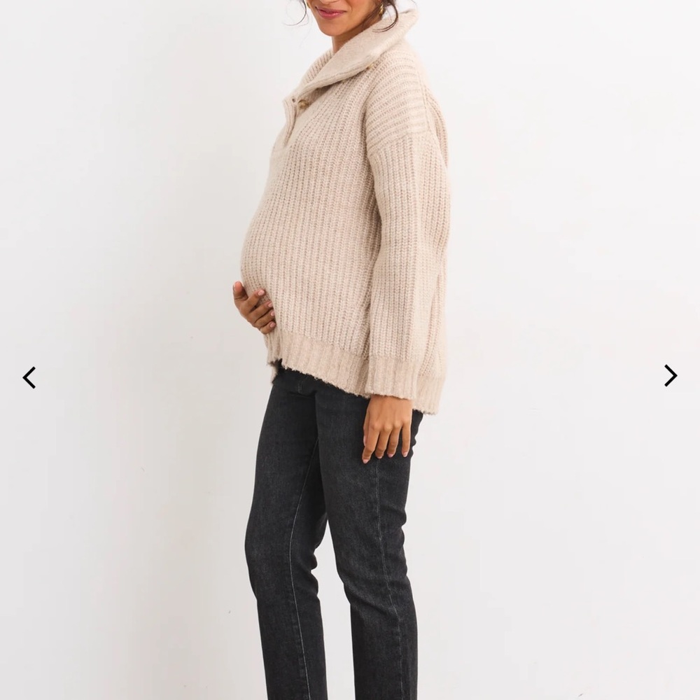 Hatch The Jo Sweater in Oatmeal Size 0 / XS